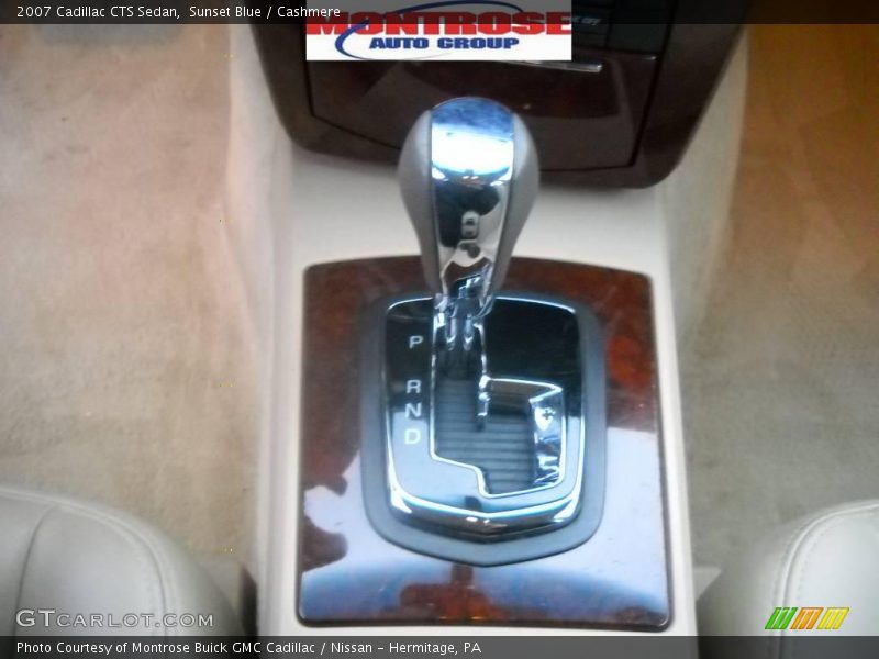 Sunset Blue / Cashmere 2007 Cadillac CTS Sedan