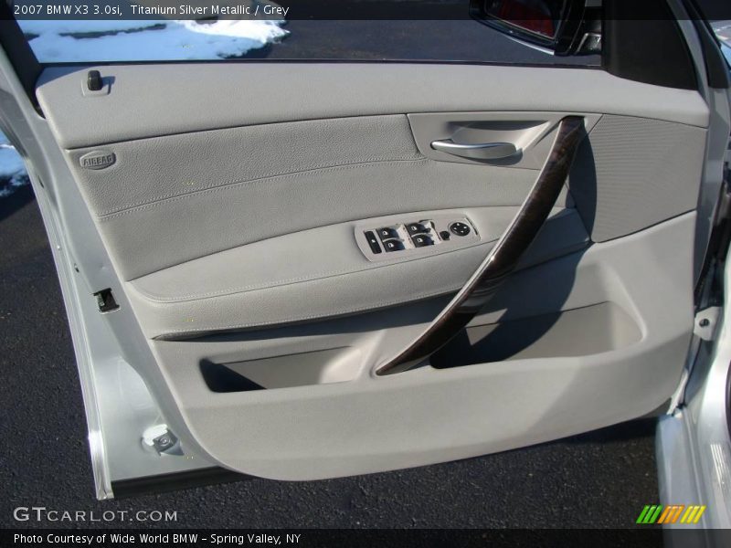 Titanium Silver Metallic / Grey 2007 BMW X3 3.0si