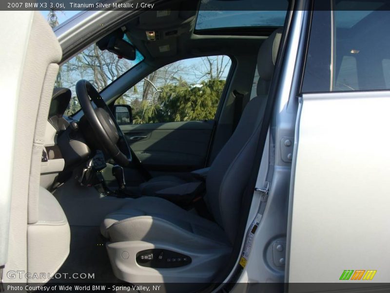 Titanium Silver Metallic / Grey 2007 BMW X3 3.0si
