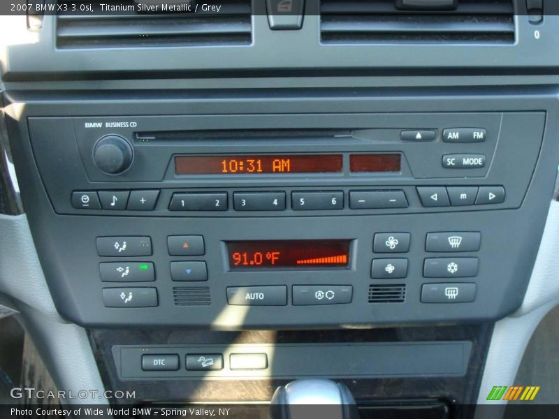 Titanium Silver Metallic / Grey 2007 BMW X3 3.0si