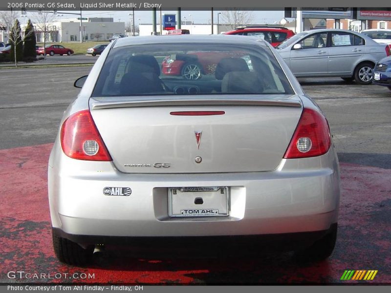 Liquid Silver Metallic / Ebony 2006 Pontiac G6 Sedan