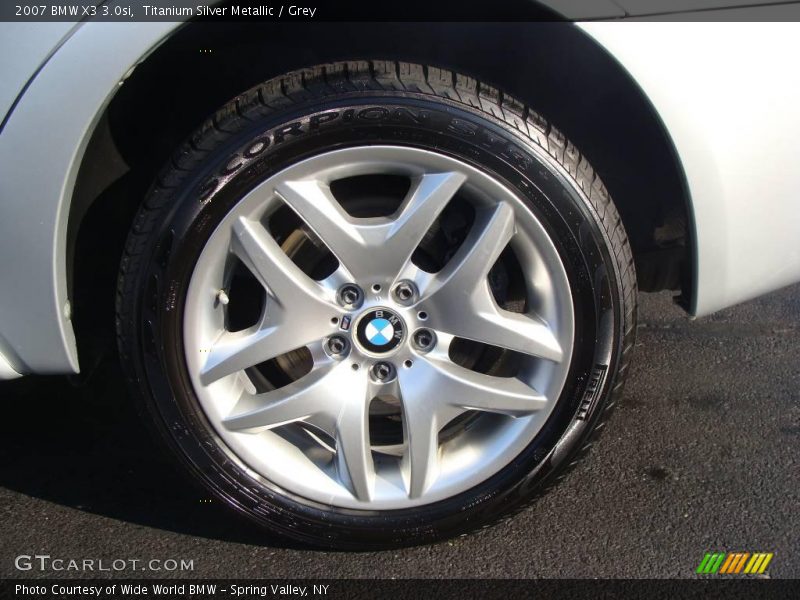 Titanium Silver Metallic / Grey 2007 BMW X3 3.0si
