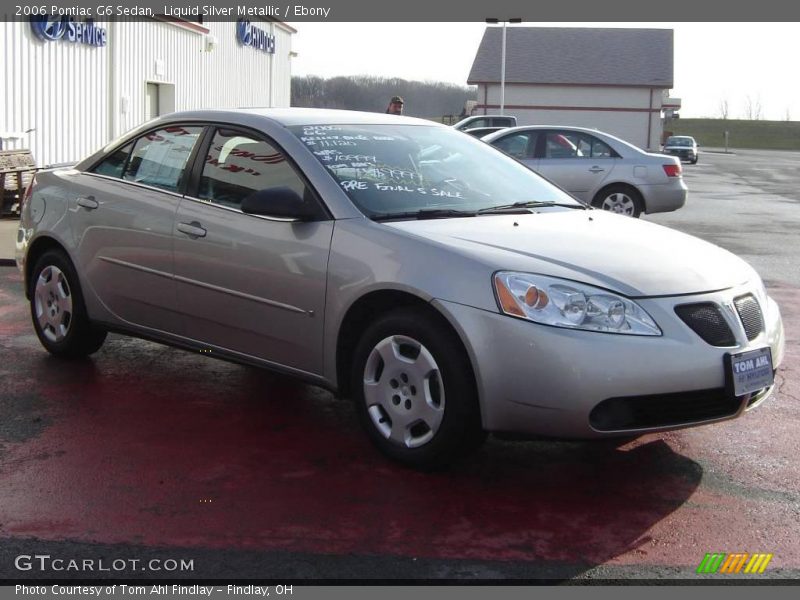 Liquid Silver Metallic / Ebony 2006 Pontiac G6 Sedan