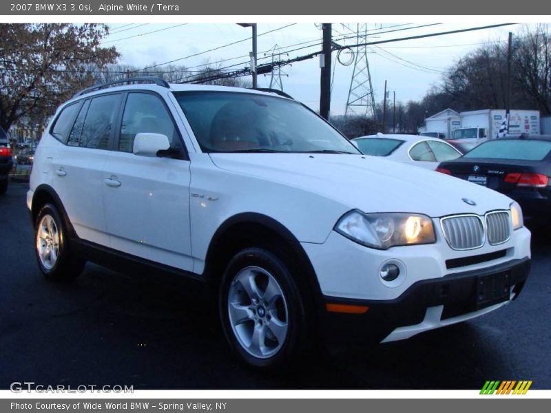 Alpine White / Terra 2007 BMW X3 3.0si