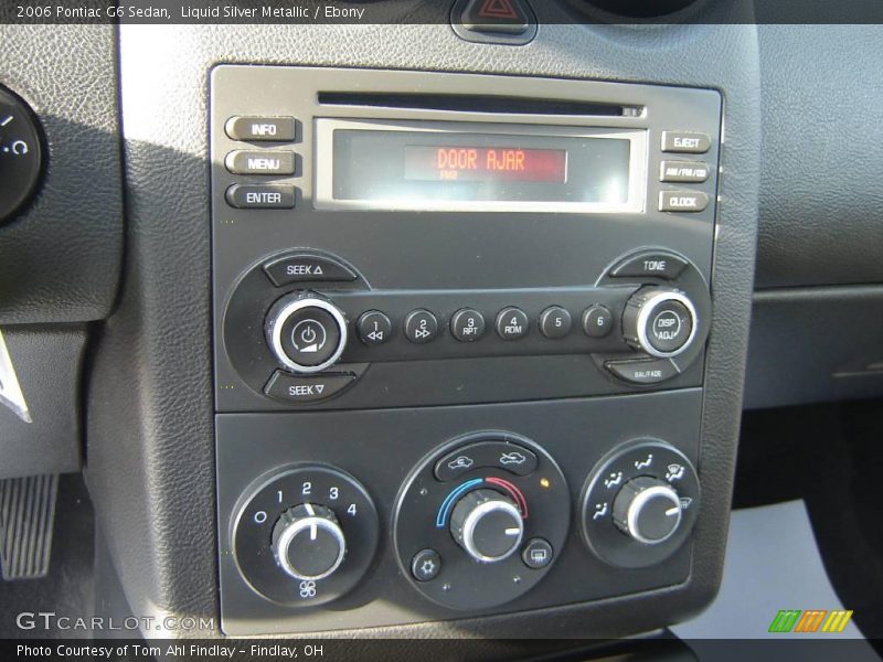 Liquid Silver Metallic / Ebony 2006 Pontiac G6 Sedan