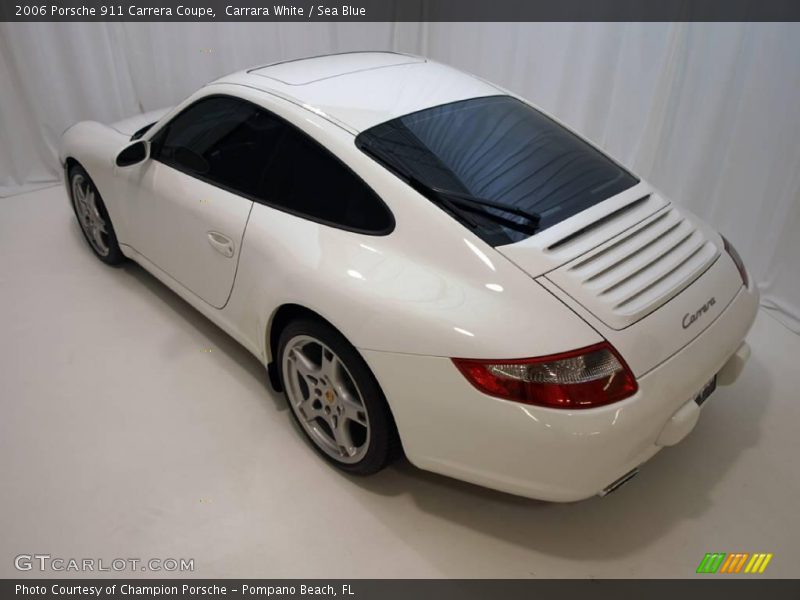 Carrara White / Sea Blue 2006 Porsche 911 Carrera Coupe