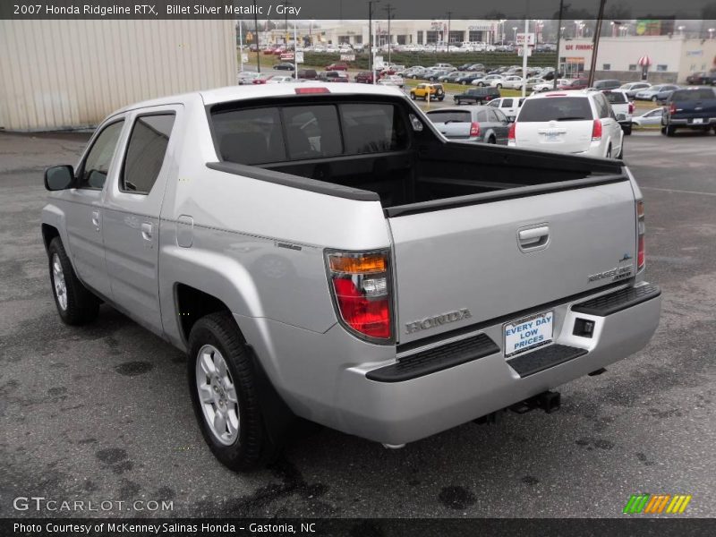 Billet Silver Metallic / Gray 2007 Honda Ridgeline RTX