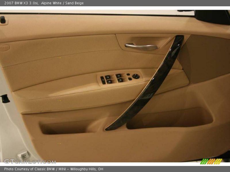 Alpine White / Sand Beige 2007 BMW X3 3.0si
