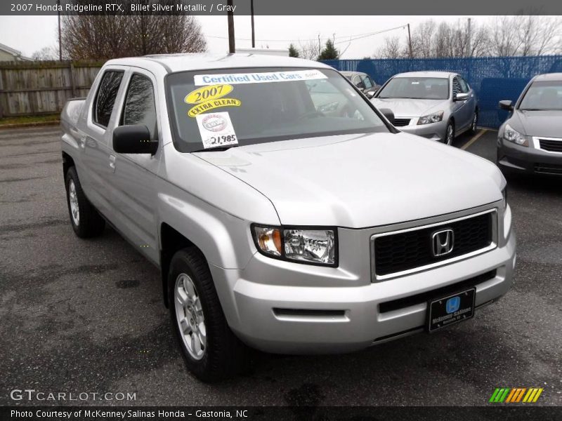 Billet Silver Metallic / Gray 2007 Honda Ridgeline RTX