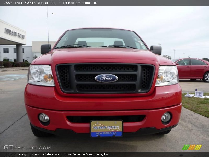 Bright Red / Medium Flint 2007 Ford F150 STX Regular Cab