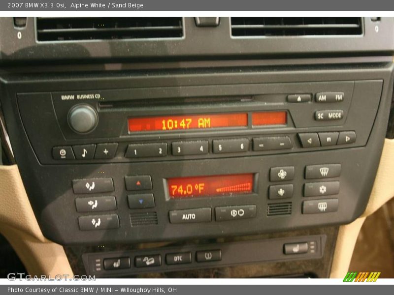 Alpine White / Sand Beige 2007 BMW X3 3.0si