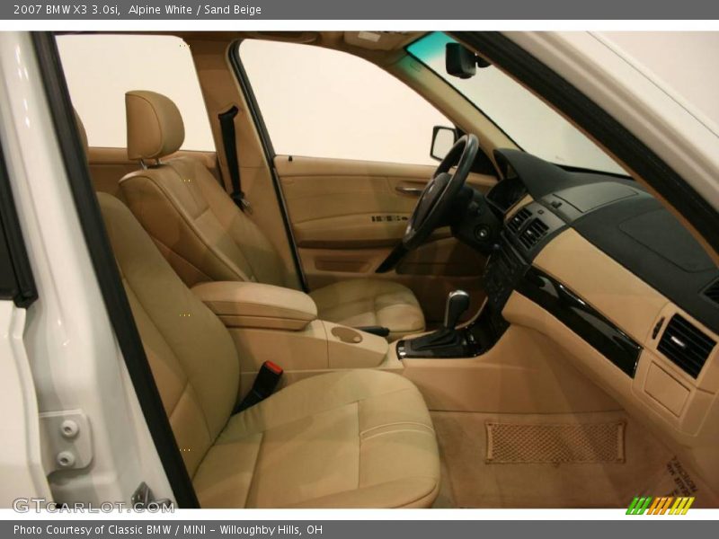 Alpine White / Sand Beige 2007 BMW X3 3.0si