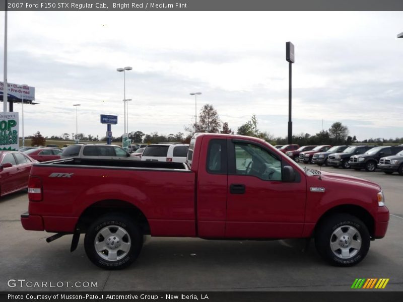 Bright Red / Medium Flint 2007 Ford F150 STX Regular Cab