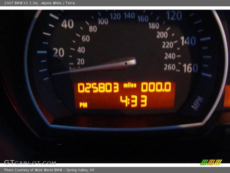 Alpine White / Terra 2007 BMW X3 3.0si