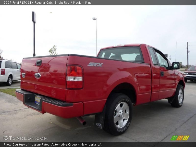 Bright Red / Medium Flint 2007 Ford F150 STX Regular Cab