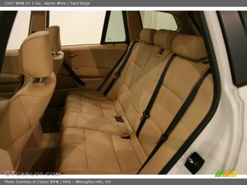 Alpine White / Sand Beige 2007 BMW X3 3.0si