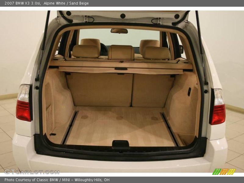 Alpine White / Sand Beige 2007 BMW X3 3.0si