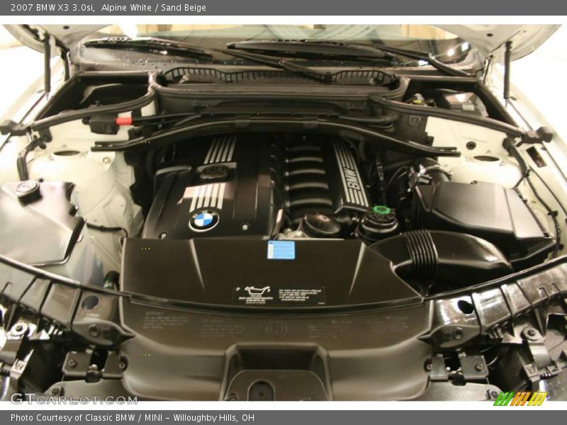 Alpine White / Sand Beige 2007 BMW X3 3.0si