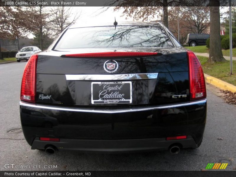 Black Raven / Ebony 2008 Cadillac CTS Sedan