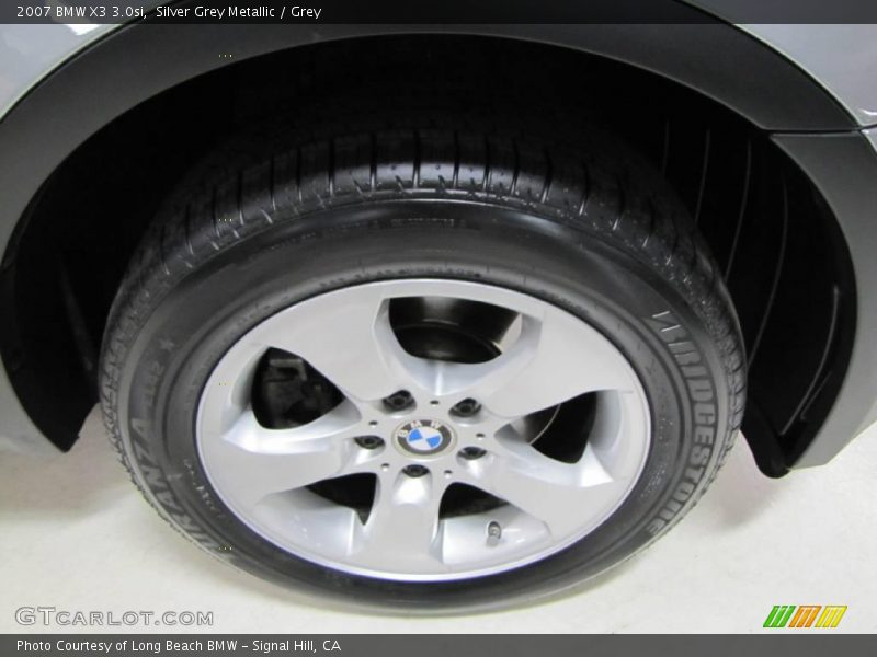 Silver Grey Metallic / Grey 2007 BMW X3 3.0si