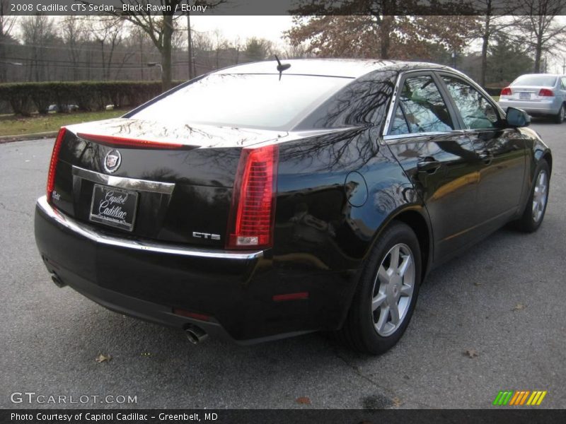 Black Raven / Ebony 2008 Cadillac CTS Sedan