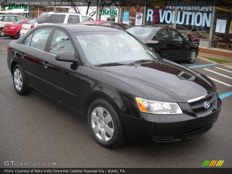 Ebony Black / Gray 2007 Hyundai Sonata GLS