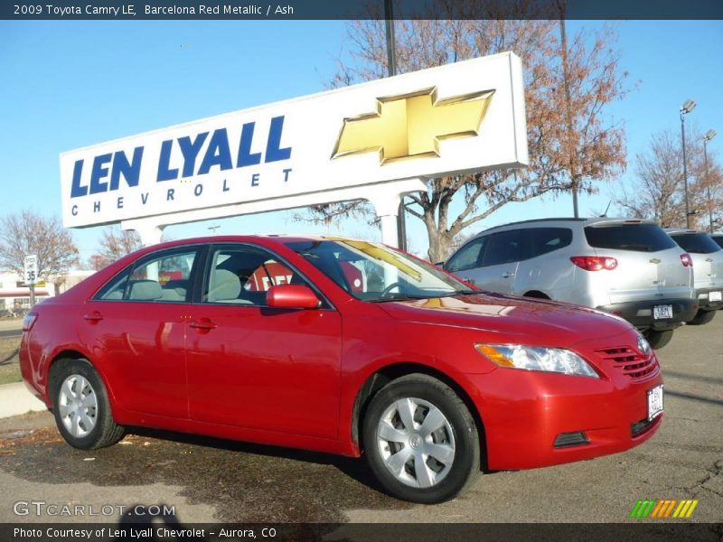 Barcelona Red Metallic / Ash 2009 Toyota Camry LE