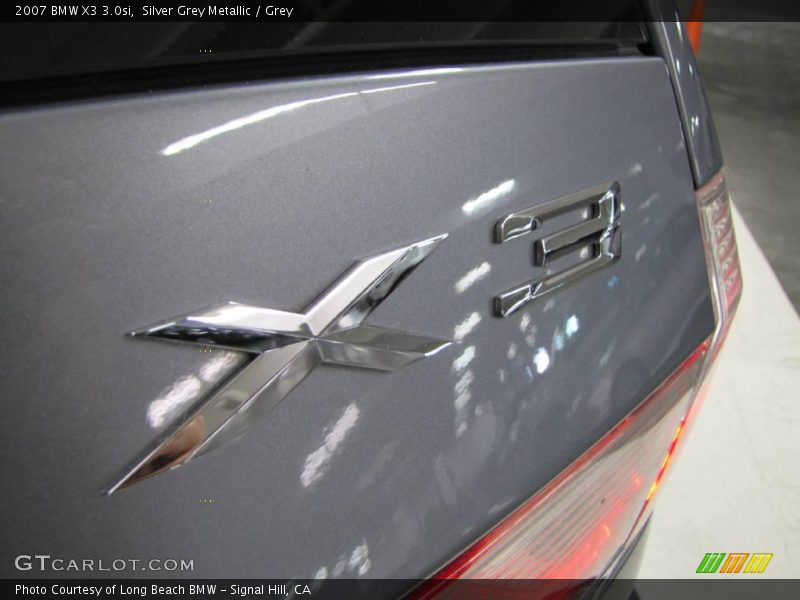 Silver Grey Metallic / Grey 2007 BMW X3 3.0si