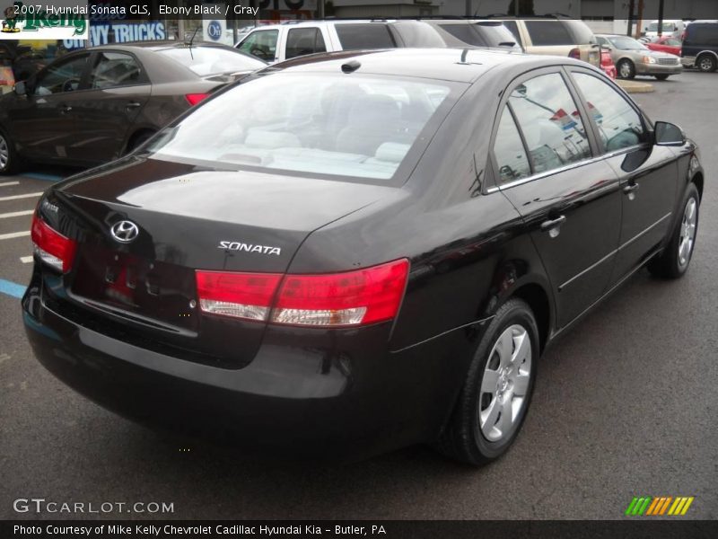 Ebony Black / Gray 2007 Hyundai Sonata GLS