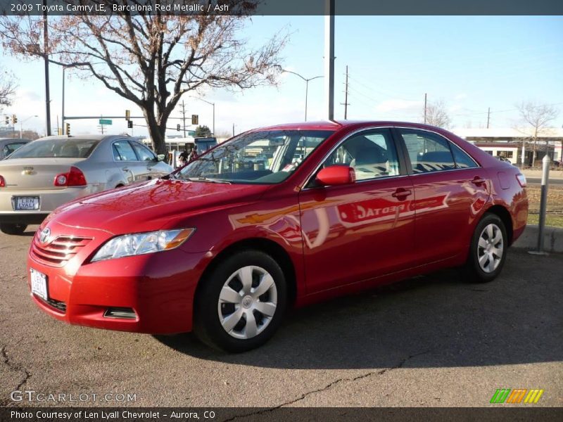 Barcelona Red Metallic / Ash 2009 Toyota Camry LE