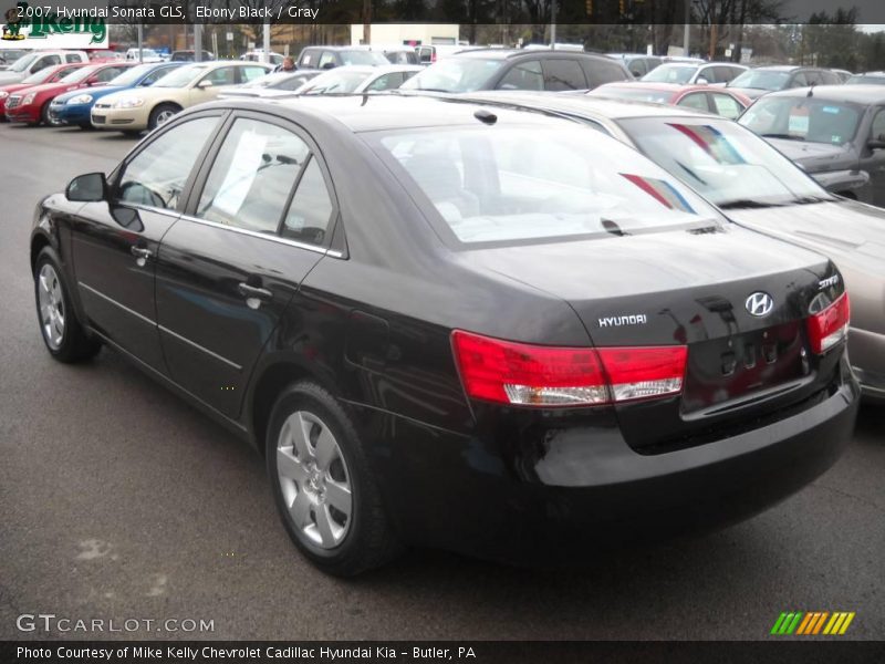 Ebony Black / Gray 2007 Hyundai Sonata GLS