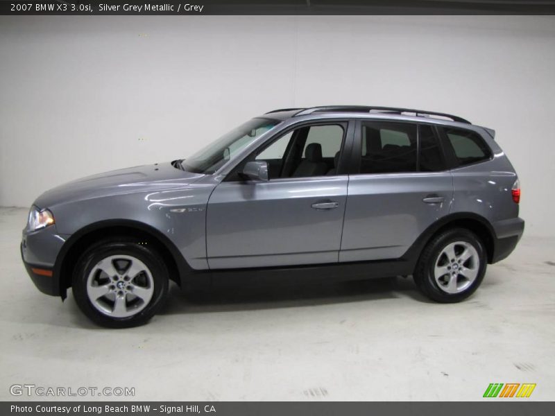Silver Grey Metallic / Grey 2007 BMW X3 3.0si