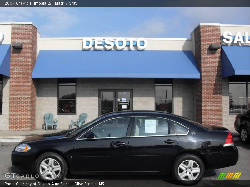 Black / Gray 2007 Chevrolet Impala LS