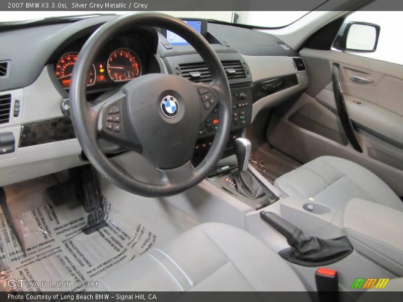 Silver Grey Metallic / Grey 2007 BMW X3 3.0si