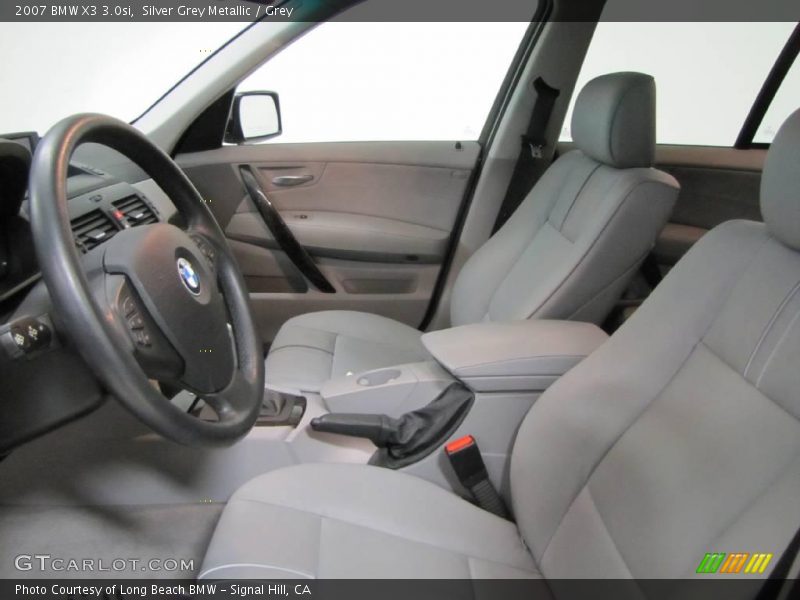 Silver Grey Metallic / Grey 2007 BMW X3 3.0si