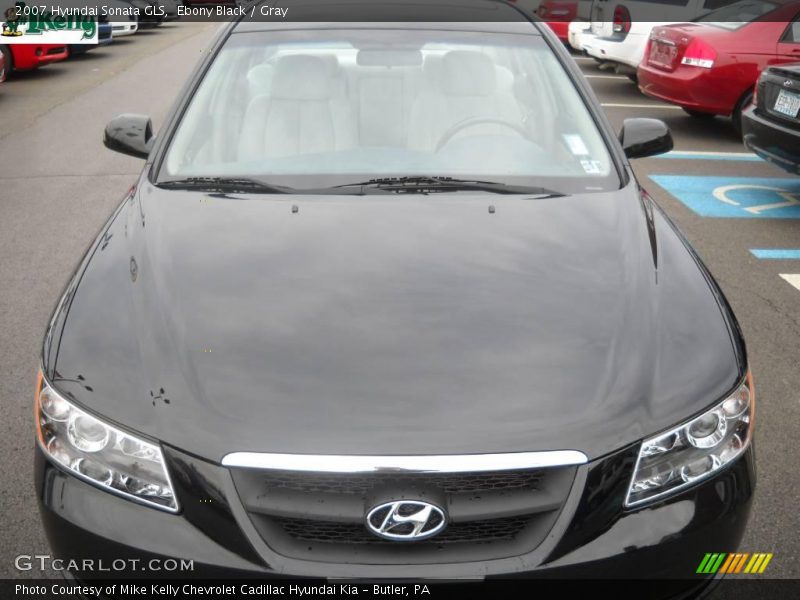 Ebony Black / Gray 2007 Hyundai Sonata GLS