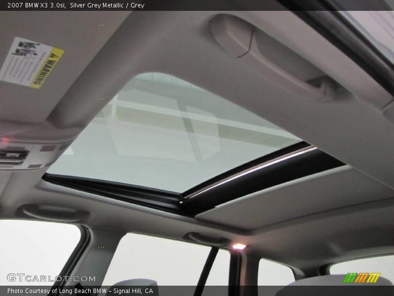Silver Grey Metallic / Grey 2007 BMW X3 3.0si