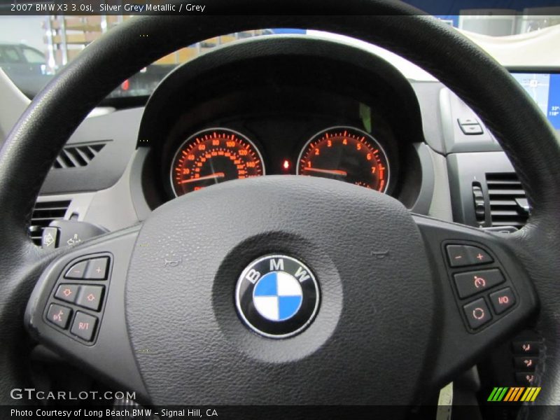 Silver Grey Metallic / Grey 2007 BMW X3 3.0si