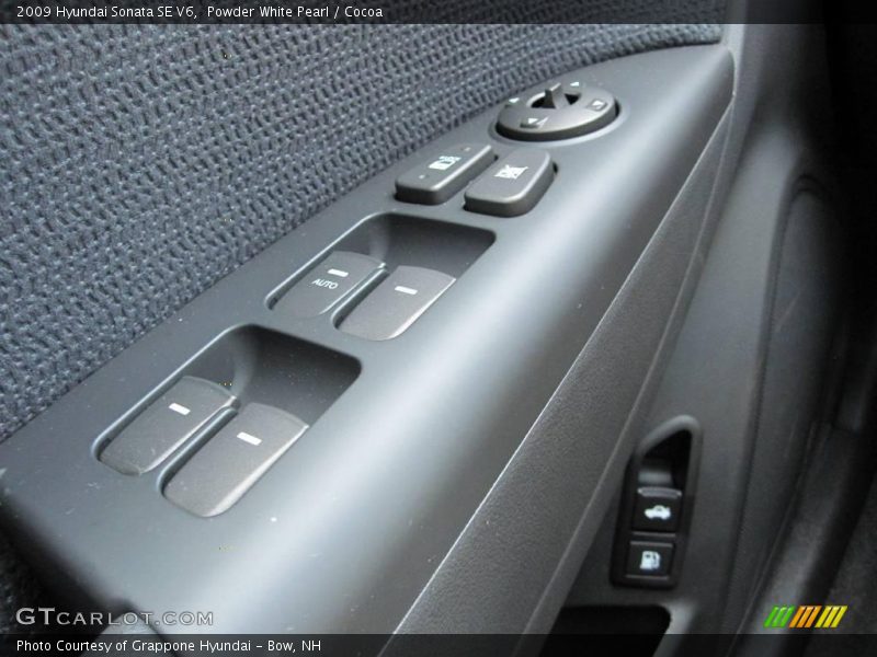 Powder White Pearl / Cocoa 2009 Hyundai Sonata SE V6