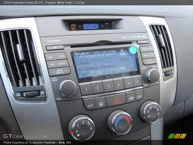 Powder White Pearl / Cocoa 2009 Hyundai Sonata SE V6