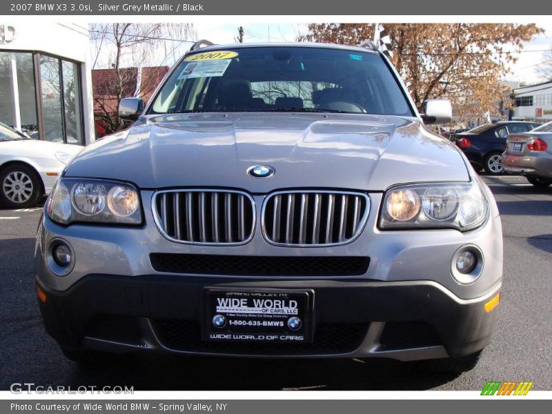 Silver Grey Metallic / Black 2007 BMW X3 3.0si