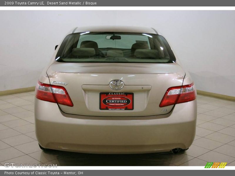 Desert Sand Metallic / Bisque 2009 Toyota Camry LE