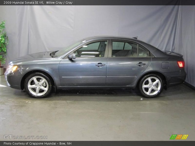 Willow Gray / Gray 2009 Hyundai Sonata SE V6