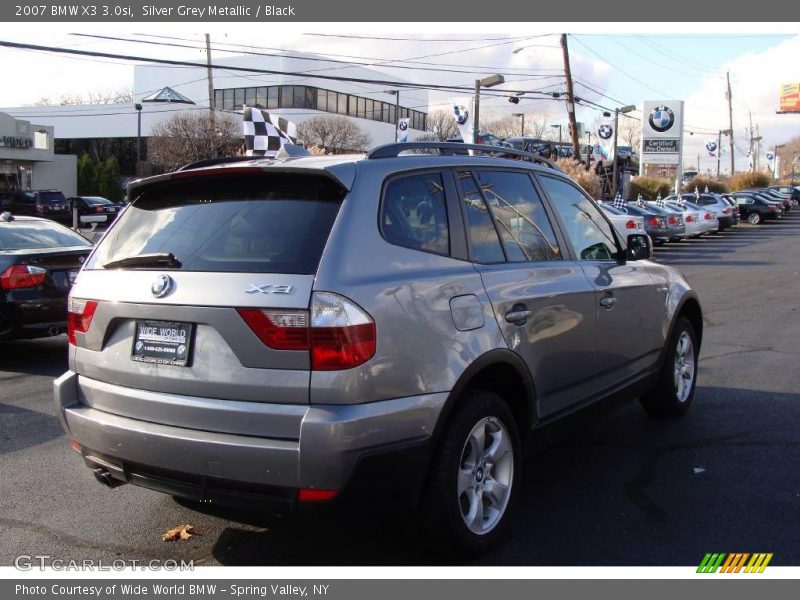 Silver Grey Metallic / Black 2007 BMW X3 3.0si