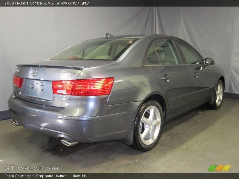 Willow Gray / Gray 2009 Hyundai Sonata SE V6