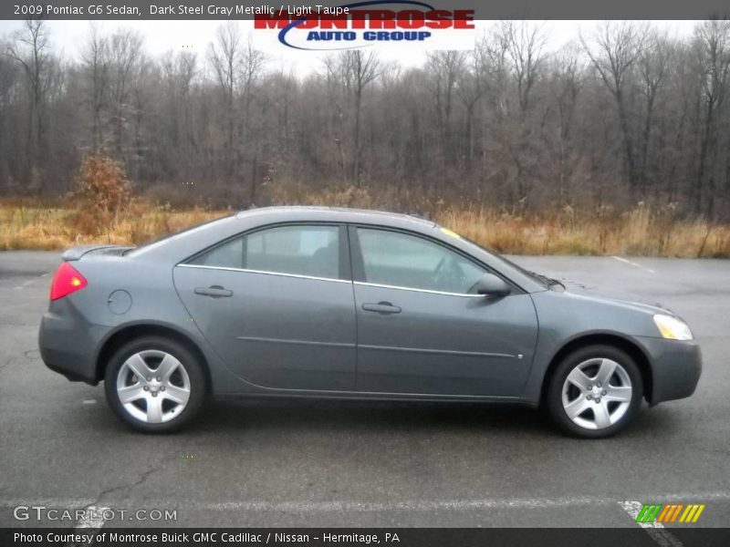 Dark Steel Gray Metallic / Light Taupe 2009 Pontiac G6 Sedan