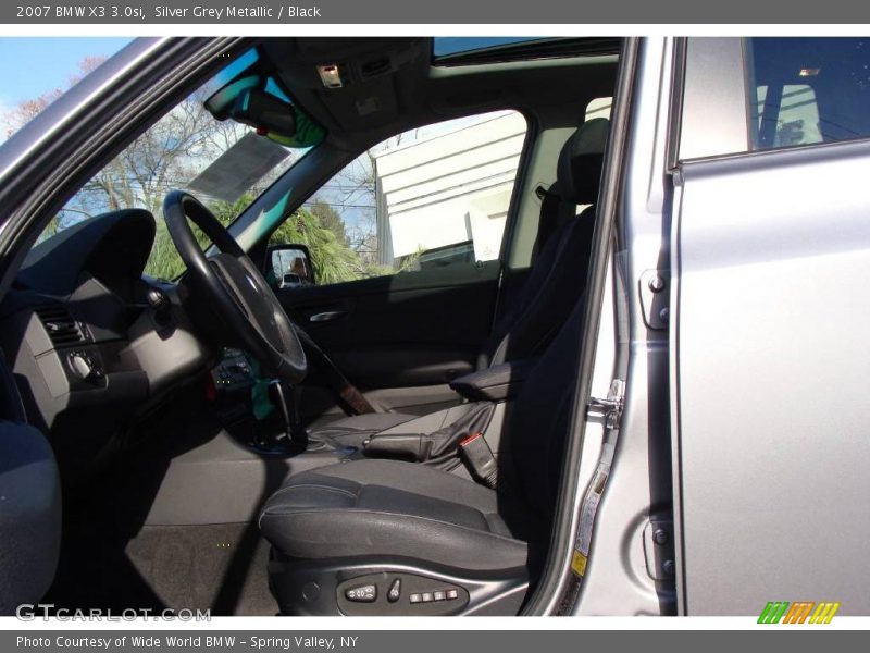 Silver Grey Metallic / Black 2007 BMW X3 3.0si