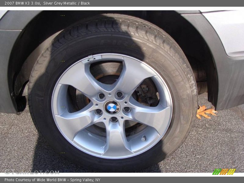 Silver Grey Metallic / Black 2007 BMW X3 3.0si