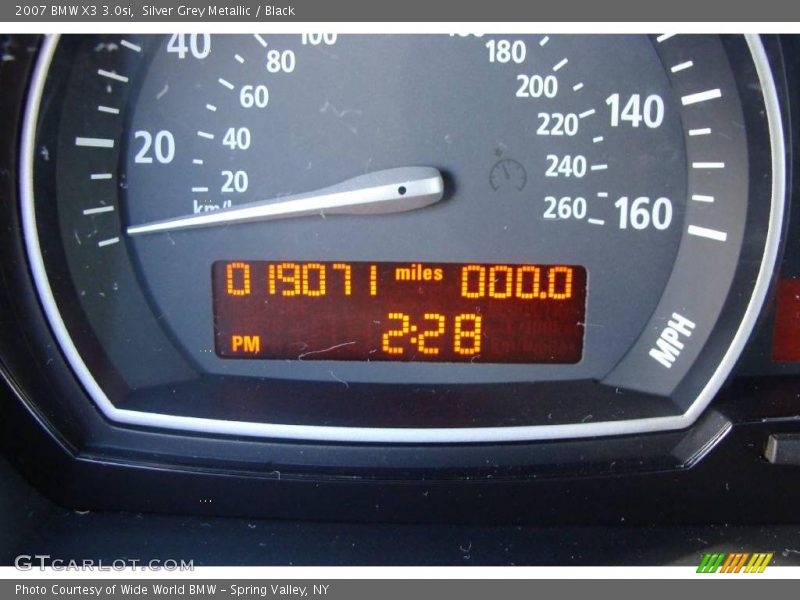 Silver Grey Metallic / Black 2007 BMW X3 3.0si