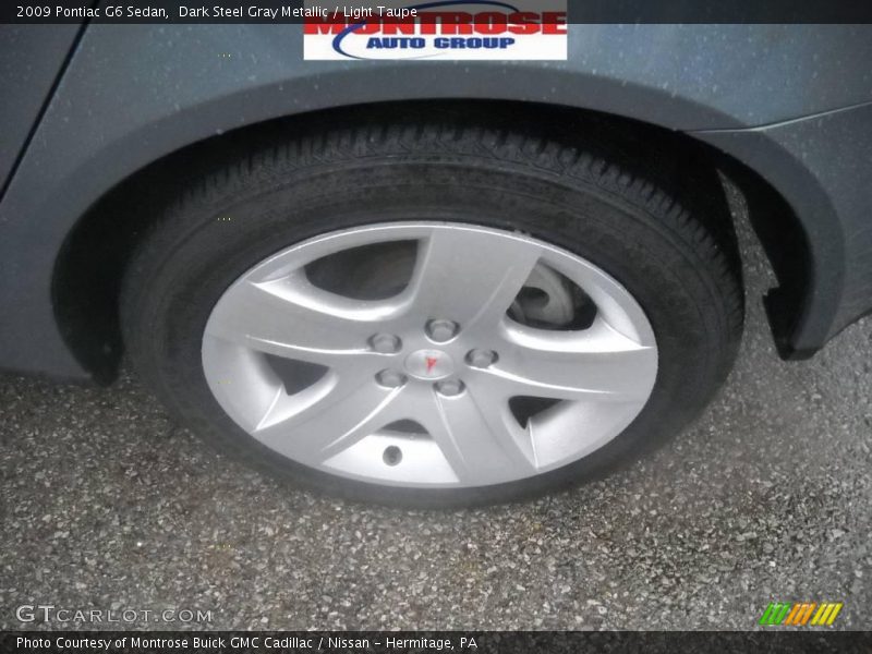 Dark Steel Gray Metallic / Light Taupe 2009 Pontiac G6 Sedan